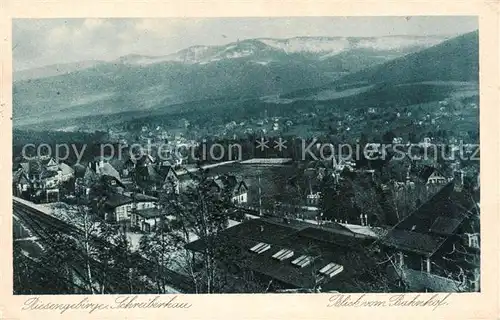 AK / Ansichtskarte 73818841 Schreiberhau_Szklarska_Poreba_Riesengebirge_PL Panorama Blick vom Bahnhof 