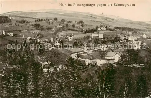 AK / Ansichtskarte  Hain__Giersdorf_Riesengebirge_Podgorzy_PL Panorama Blick gegen die Schneegruben 