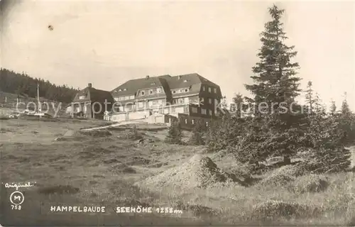 AK / Ansichtskarte  Krummhuebel_Karpacz_Riesengebirge_PL Hampelbaude Bergbaude 