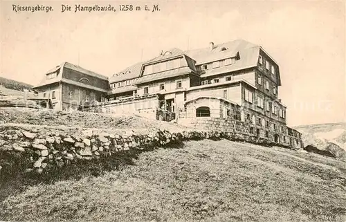 AK / Ansichtskarte  Krummhuebel_Karpacz_Riesengebirge_PL Hampelbaude Bergbaude 