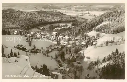 AK / Ansichtskarte  Bad_Reinerz_Duszniki-Zdrój_PL Panorama Glatzer Bergland Winterlandschaft 