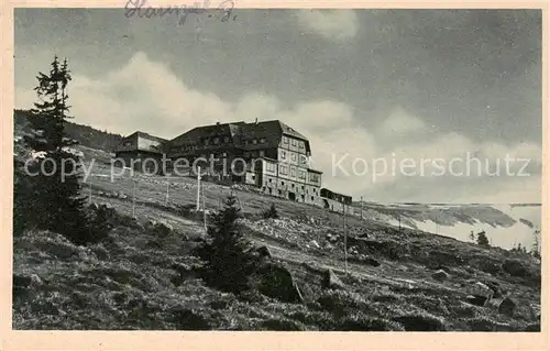 AK / Ansichtskarte  Hirschberg__Jelenia_Gora_Riesengebirge_PL Hampelbaude Bergbaude Serie Schlesische Gebirgsbilder 