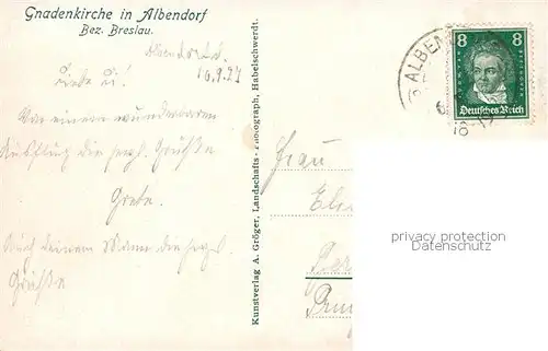 AK / Ansichtskarte 73818868 Albendorf_Wambierzyce_PL Gnadenkirche 