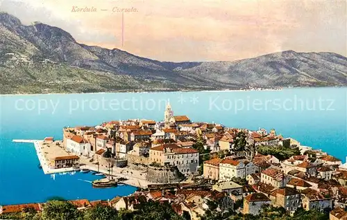 AK / Ansichtskarte  Korcula_Curzola_Croatia Panorama 