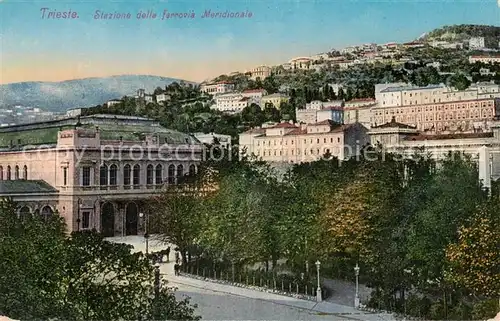 AK / Ansichtskarte  Trieste_Triest_IT Stazione della ferrovia Meridionale 