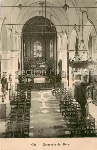 AK / Ansichtskarte 73818953 Gits_West-Vlaanderen_Belgie Binnenste der Kerk 