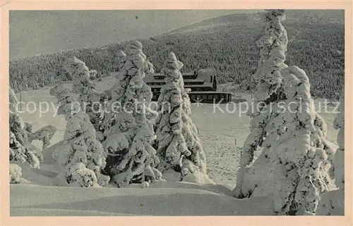 AK / Ansichtskarte  Spindlerbaude_Spindleruv_Mlyn_CZ Winterpanorama 