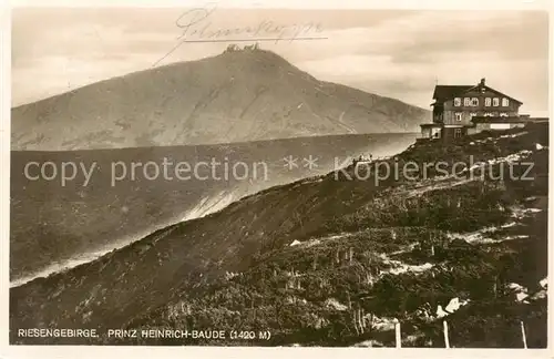 AK / Ansichtskarte 73818956 Riesengebirge_Schlesischer_Teil Prinz Heinrich Baude 