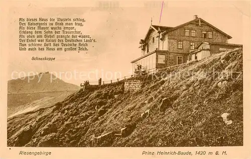 AK / Ansichtskarte 73818973 Riesengebirge_Schlesischer_Teil Prinz Heinrich Baude 