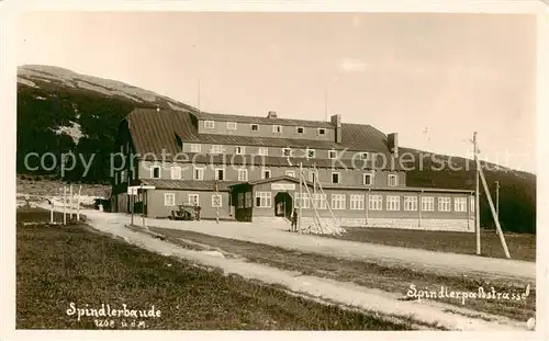 AK / Ansichtskarte 73818997 Spindlerbaude_Spindleruv_Mlyn_CZ mit Spindlerpass Strasse 