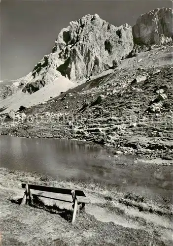 AK / Ansichtskarte St_Antoenien_GR Partnunsee mit Sulzfluh St_Antoenien_GR