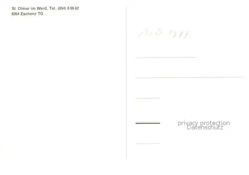AK / Ansichtskarte Eschenz St Otmar im Werd Eschenz