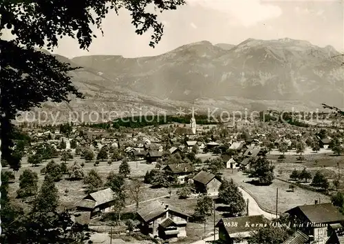AK / Ansichtskarte Kerns mit Pilatus Kerns