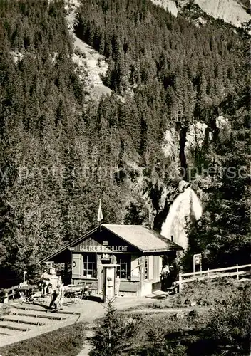 AK / Ansichtskarte Rosenlaui_BE Schluchthuettli in der Rosenlauischlucht Rosenlaui_BE