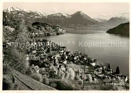 AK / Ansichtskarte Vitznau_Witznau_Vierwaldstaettersee_LU mit den Alpen 