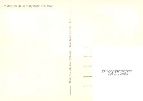 AK / Ansichtskarte Fribourg_FR Monastere de la Magrauge  Fribourg FR