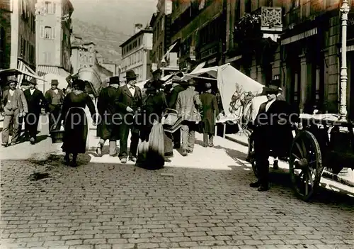 AK / Ansichtskarte Sion__Sitten_Seduno_VS Marche au Grand Pont 