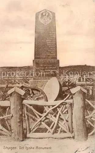 AK / Ansichtskarte  Skagen_DK Det tyske Monument 