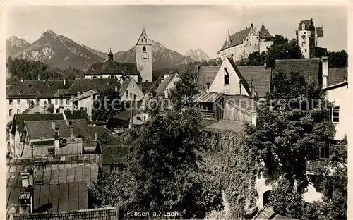 AK / Ansichtskarte  Fuessen_Allgaeu Stadt und Schloss Fuessen Allgaeu