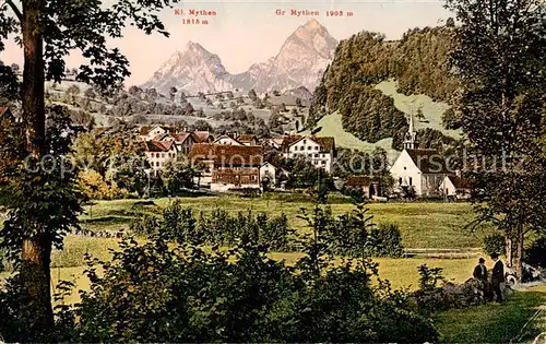 AK / Ansichtskarte Mythen_SZ Kl Mythen und Gr Mythen Mythen_SZ