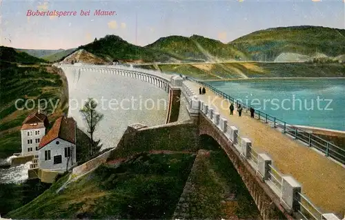 AK / Ansichtskarte  Bobertal_Mauer_Talsperre_Riesengebirge_PL Staumauer Panorama Feldpost 