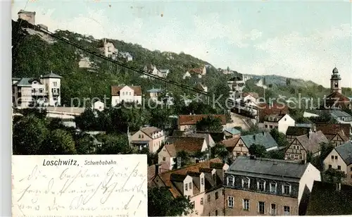 AK / Ansichtskarte  Loschwitz_Dresden_Elbe Schwebebahn 