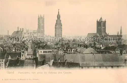 AK / Ansichtskarte 73819151 Gand_Belgien Panorama vue prise du chateau des Comtes Gand Belgien