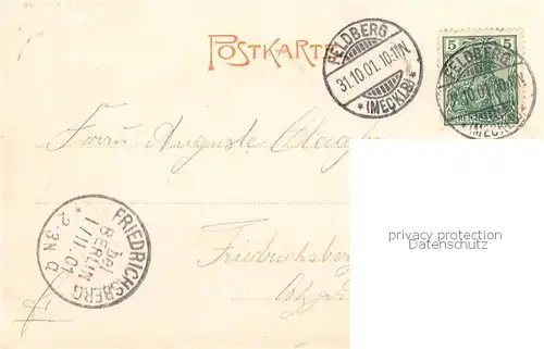 AK / Ansichtskarte  Feldberg_Mecklenburg Blick vom Reiherberg Feldberg_Mecklenburg