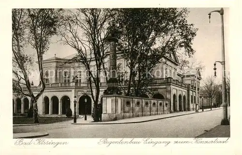 AK / Ansichtskarte  Bad_Kissingen Regentenbau Eingang zum Konzertsaal Bad_Kissingen