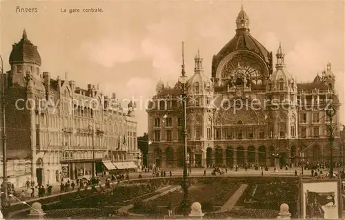 AK / Ansichtskarte  Anvers_Antwerpen La gare centrale Anvers Antwerpen