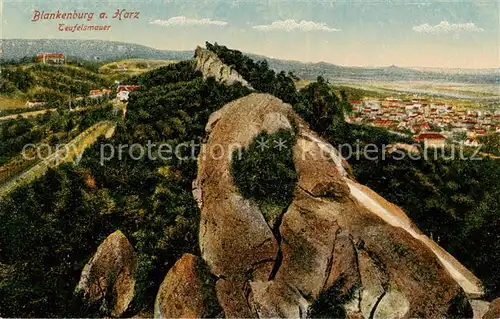 AK / Ansichtskarte  Blankenburg_Harz Teufelsmoor Panorama Blankenburg_Harz