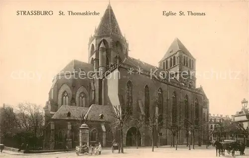 AK / Ansichtskarte Strassburg_Elsass St Thomaskirche Strassburg Elsass