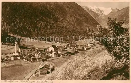 AK / Ansichtskarte  Neustift_Stubaital_Tirol mit den Gletschern Neustift_Stubaital_Tirol