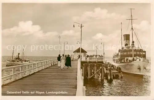 AK / Ansichtskarte 73819245 Sellin__Ruegen Landungsbruecke 