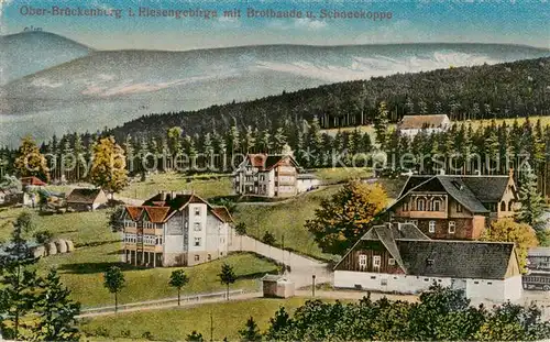 AK / Ansichtskarte 73819275 Ober-Brueckenberg_Oberbrueckenberg_PL mit Brotbaude und Schneekoppe 