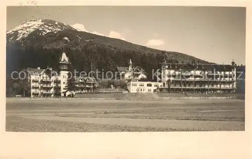 AK / Ansichtskarte 73819291 Igls_Tirol_AT Iglerhof mit Patscherkofel Seilschwebebahn 