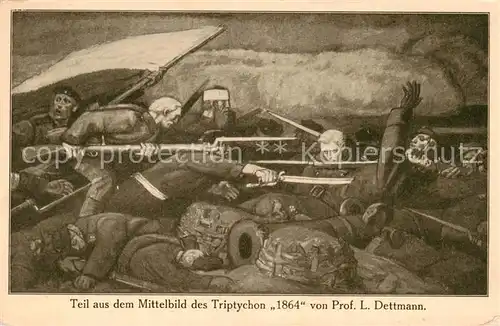AK / Ansichtskarte 73819313 Dueppeln_Sonderburg_DK Teil aus dem Mittelbild des Triptychon 1864 