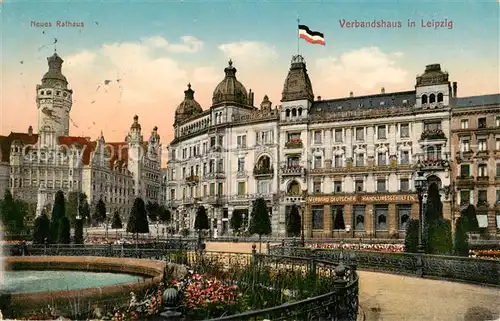 AK / Ansichtskarte  Leipzig Neues Rathaus Brunnen Leipzig