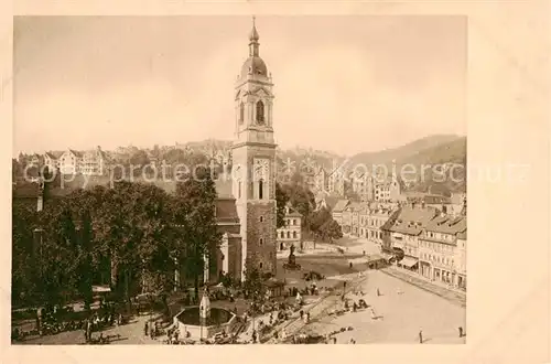 AK / Ansichtskarte 73819323 Eisenach Markt und St Georgkirche 