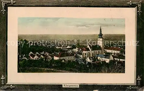 AK / Ansichtskarte  Koenigstetten_AT Panorama mit Kirche 