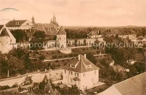 AK / Ansichtskarte  Neuburg__Donau Villa Kurarzt Dr Spengler Hofgarten und Burgwehr 