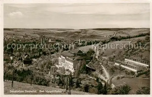 AK / Ansichtskarte  Bad_Mergentheim Sanatorium Taubertal Panorama Bad_Mergentheim