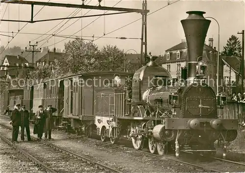 AK / Ansichtskarte 73819368 Eisenbahn Spanisch Broetli Bahn Hundert Jahre Schweizer Eisenbahn 1847 1947 Eisenbahn