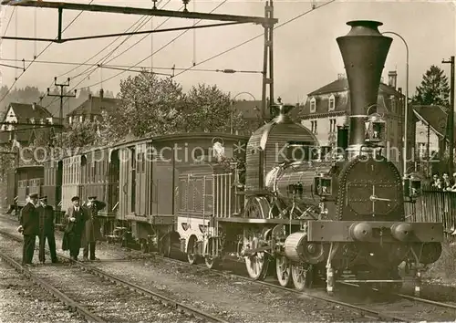 AK / Ansichtskarte  Eisenbahn Spanisch Broetli Bahn Hundert Jahre Schweizer Eisenbahn 1847 1947 Eisenbahn