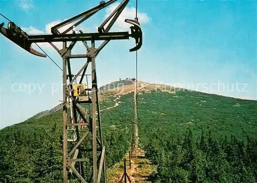 AK / Ansichtskarte  Sessellift_Chairlift_Telesiege Krkonose Lanovka na Snezku 