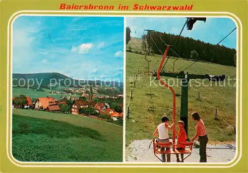 AK / Ansichtskarte 73819391 Sessellift_Chairlift_Telesiege Baiersbronn Schwarzwald  