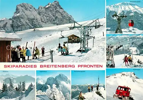 AK / Ansichtskarte  Sessellift_Chairlift_Telesiege Breitenberg Pfronten im Allgaeu 