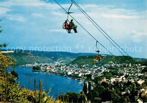 AK / Ansichtskarte  Sessellift_Chairlift_Telesiege Boppard am Rheinb 