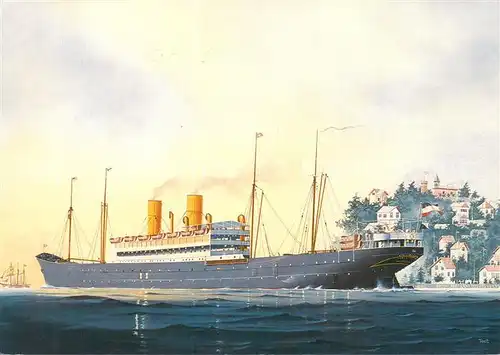 AK / Ansichtskarte  Dampfer_Oceanliner Kaiserin Auguste Victoria  