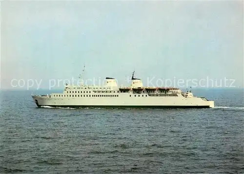 AK / Ansichtskarte  Dampfer_Oceanliner Sassnitz Ruegen Fahrschiff Sassnitz 